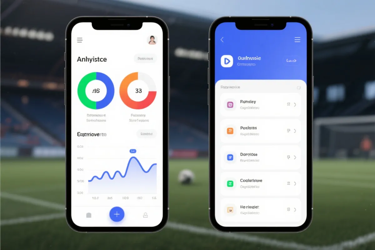 移动优先体育分析界面示意